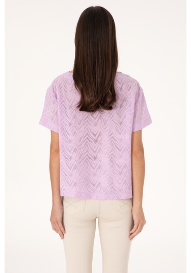 U.s. Polo Assn. Kadın Lila Gömlek Kısa Kollu 50299319-vr034 Lila