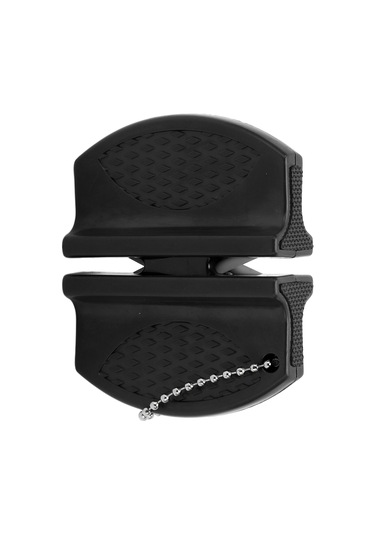 Springsun Siyah Taşınabilir Mini Bıçak Kesici - Anti Kayma Kollü, Çift Taraflı Carbide Ve Seramik Uçlar, Dış Mekan Ve Mutfak İçin Uygun