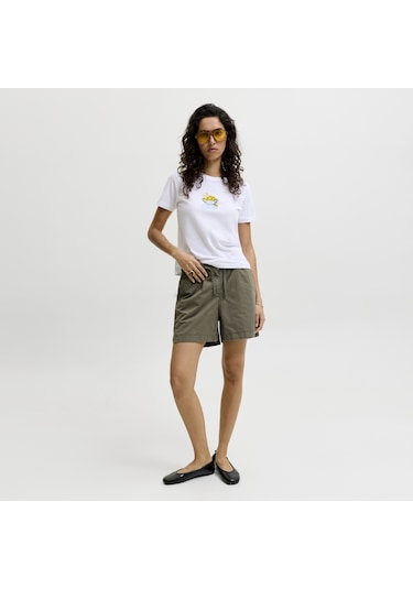 Jack & Jones Kadin Orta Bel Jogger Sort - Sky - 12292634 Crocodile