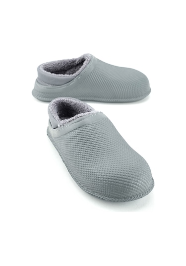 Gezer Erkek Kışlık Eva İçi Peluşlu Sessiz Taban Ev Bahçe Terlik Gt5kmm.15336.00.019.2h Gri