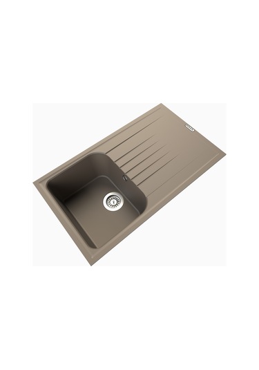 Polex Cristalüx Granit Evye P-02 Toprak Tezgah Altı Ve Tezgah Üstü Mutfak Evyesi 85x49.5 CM