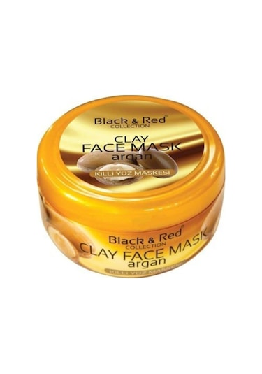 Black Red Killi Yüz Maskesi Argan