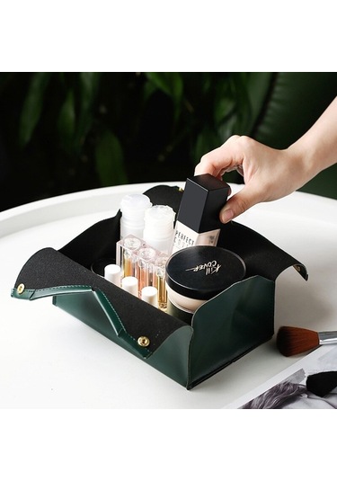 Deri Doku Tutucu Ev Peçete Saklama Kutusu Su Geçirmez Toz Doku Kutusu Mutfak Ofis Doku Kutuları Oturma Odası Dekorasyon