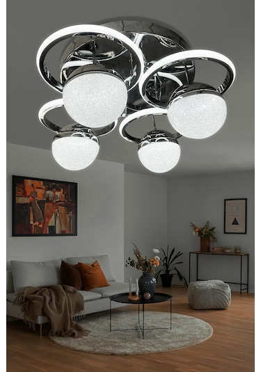 Vera 4 Lü Modern Plafonyer Led Avize Çok Renkli