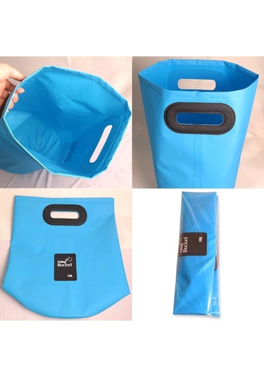 Sones Outdoor Taşınabilir Katlanır Lavabo Pvc Katlanır Kova, Kapasite: 15l Kırmızı Gül Kırmızı