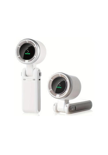 Symbee 3'lü Fonksiyonlu Elden/stolik/boyun Fanı - Usb Şarjlı, 5 Hızlı, 3600mah Pil, 10 Saat Süre, Ofis/ev/outdoor Kullanıma Uygun - Yeşil