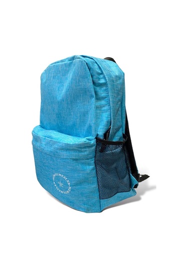 Su Geçirmez Kumaş Ortaokul Lise Unisex Okul Sırt Ve Seyahat Çantası - Mavi