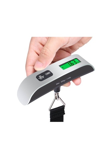 Dancemonkey Taşınabilir Elektronik Bagaj Tartısı, Ev Seyahat Şarj Bagaj Tartısı Siyah, Küçük Ve Hafif Siyah