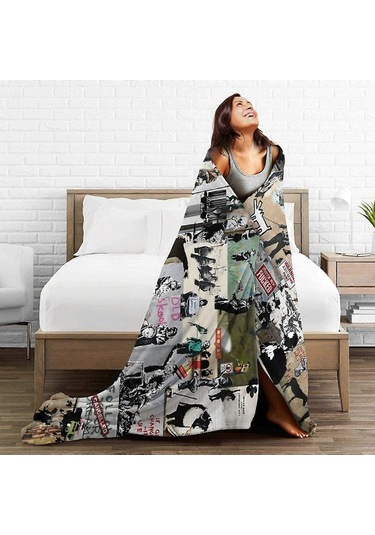 Blackpink Yumuşak Mikro Polar Battaniye Ekose Kanepe Battaniyesi Yetişkinler Ve Çocuklar İçin -sys20412 Özel ler Diğer