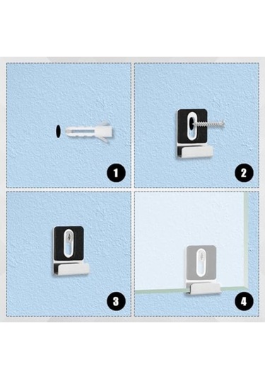 Carrier- Dayanıklı, "8 Parçalı Profesyonel Ayna Montaj Seti -