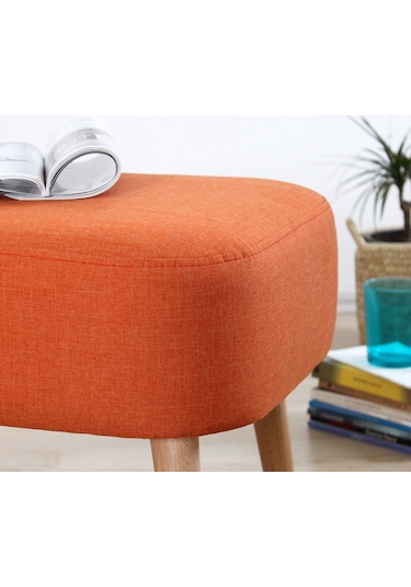 Lorencehome Parrot Puf -Turuncu / Lorence Home