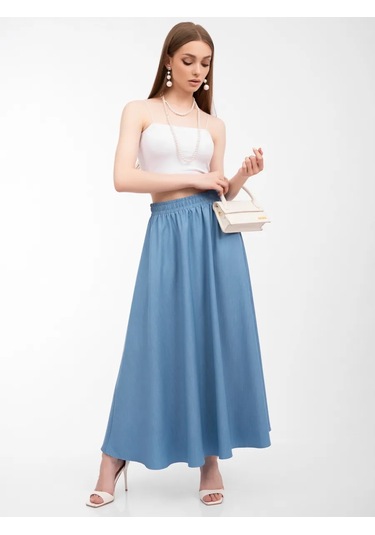 Begi Brand Yazlık Kot Çan Etek 383965889 Açık Mavi