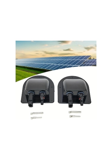 Trendooze Sunshine022 Dayanıklı Abs Fotovoltaik Rv Bağlantı Kutusu - Siyah, Güvenli Kilitleme Siyah