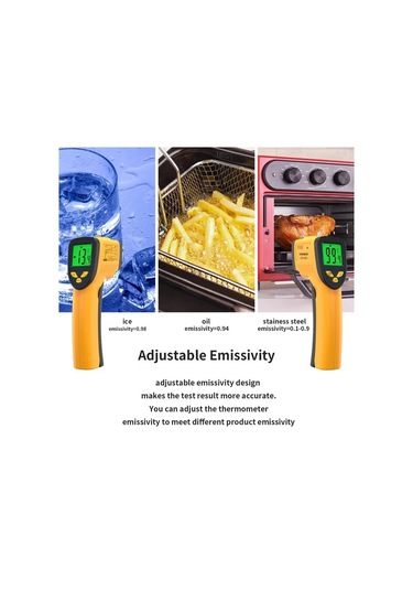 Boatshop1 Bsıde H1 Dijital Kızılötesi Termometre Et Buffalo Sütü Bbq Pişirme Non Contact Lazer Tabanca Abs Malzeme Pil İle Çalışır