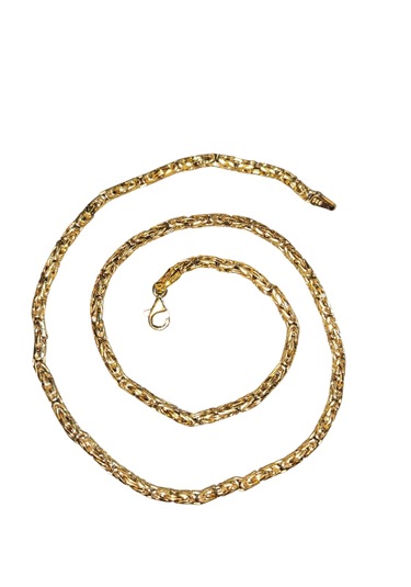 Takı Hediye Dünyası 925 Kral Erkek Gümüş Kolye Sarı