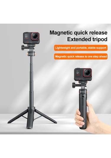 Puluz Mini Manyetik Hızlı Bırakma Selfie Çubuğu Tripod