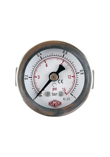 Simga 0-315 Bar Çap Ø40 MM Pano Tip Kuru Manometre