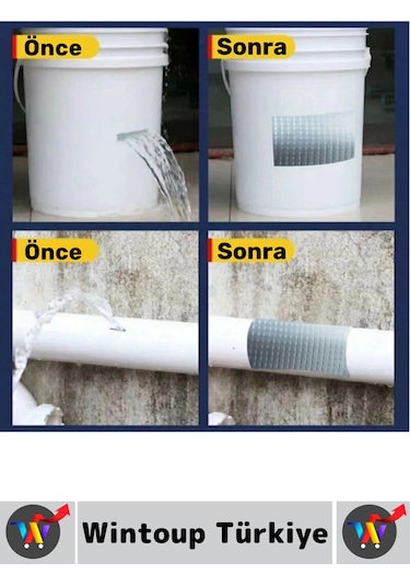 Ultra Güçlü Su Geçirmez Isıya Dayanıklı Alüminyum İzolasyon Tamirat 96 Mm X 2 Metre Çamur Bant 5 Adt