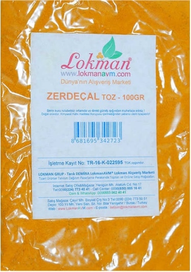 Lokman Zerdeçal Toz 100 G