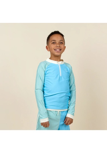 Kietla Uv Korumalı Uzun Kollu Tişört Mayo Blue Striped Mavi
