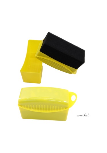 Premium Kapaklı Lastik Aplikatörü Ve Parlatıcı - Araba Detay Köpük Sünger İle Tekerlek Parlatma 1 Adet