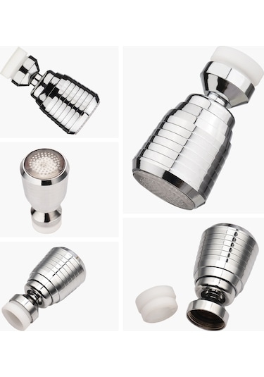 Xiyyadms Led Suya Bağlı Isı Algılayıcı 3 Renkli Kırmızı-mavi-yeşil Dönen Faucet Uçucu Ld8001-b16 - Su Basıncı İle Çalışır, Ev Ve Mutfak İçin Diğer