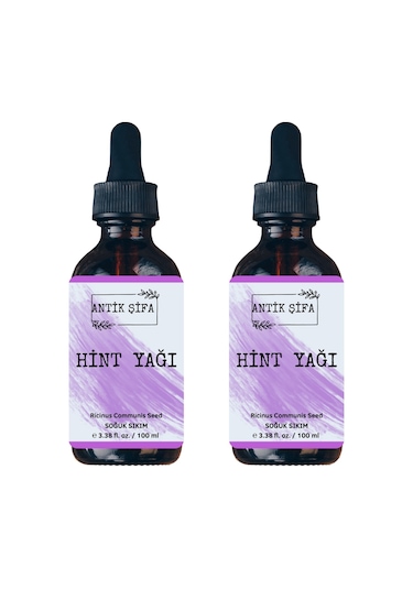 Saf Soğuk Sıkım Hint Yağı - 2 X 100ml 20 ML