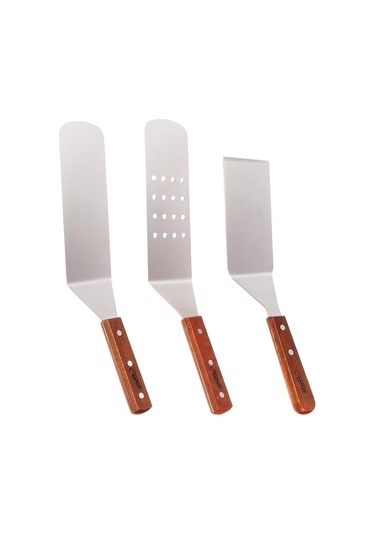 Pişirme Ve Izgara İçin Paslanmaz Çelik Spatula Seti