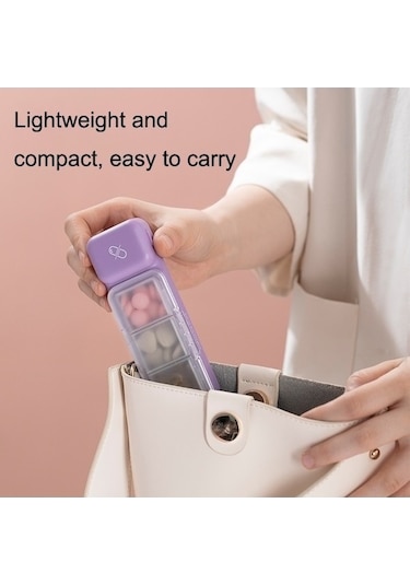 Tongxida Bosphorusboutique Tr017 Taşınabilir Sones Mühürlü Mor Mini Kutusu Kesici İlaç İlaç Gün Gn, 7 Rs Diğer