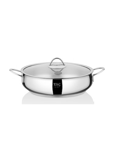 Taç Funda Basık Çelik Tencere 28 Cm