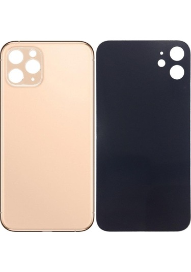 Apple Uyumlu iPhone 11 Pro Gold Arka Kapak Batarya Kapağı Pil Kapağı Gold