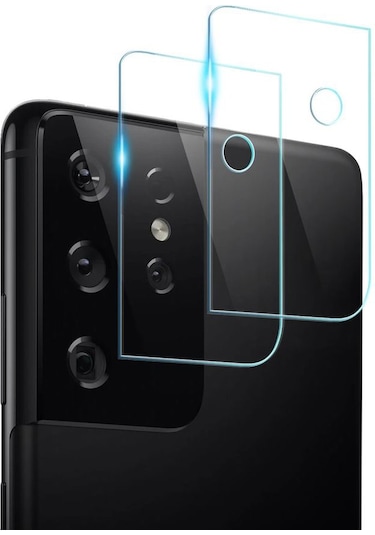 Samsung Uyumlu Galaxy S21 Ultra Kamera Lens Koruyucu 3D Cam