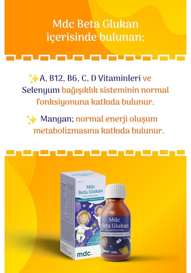 MDC Beta Glukan Şurup 150 ML