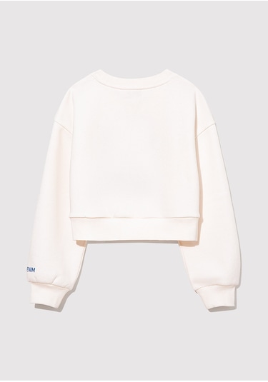 Mavi - M Logo Baskılı Beyaz Sweatshirt 7s10079-70057 Beyaz