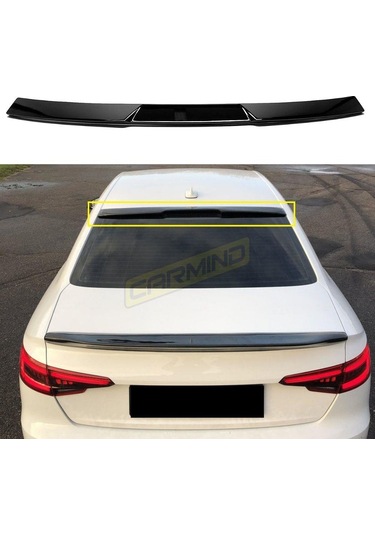 Audi A4 B9 Cam Üstü Rs Spoiler Piano Black 2017-2019
