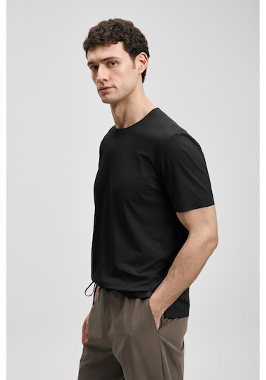 Lufian Nuvor Hi- Tech Performance Dikişsiz T- Shirt Siyah 111020319100100