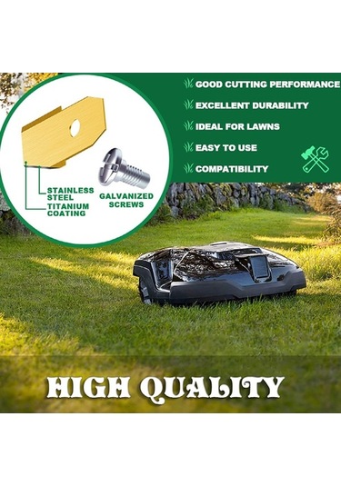 Dancemonkey Yedek Paslanmaz Çelik Biçme Bıçakları, Husqvarna Gümüş 35x18mm 30 Uw, Adet