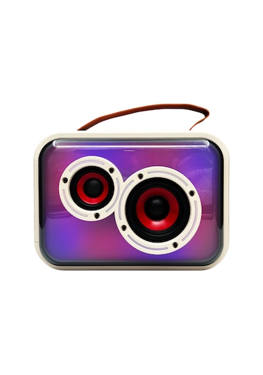 K13 Karaoke Box Kablosuz Hoparlör - Speaker Krem Nt-108818