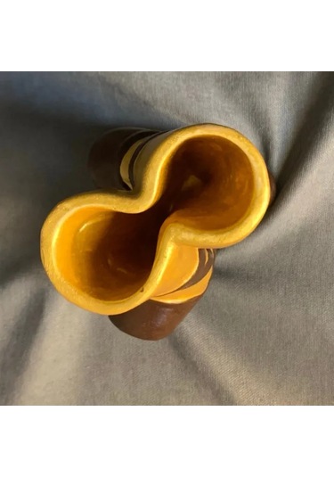 Uretti - Ayşe 7362 - El Yapımı Kahverengi Balerin Ayakkabısı Dekoratif Biblo / Vazo - 10 X 16 Cm 1 Adet