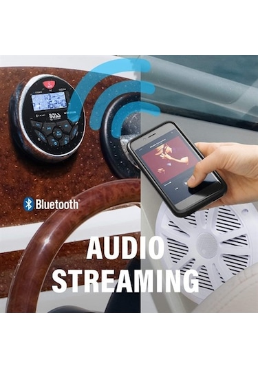 Boss Audio Systems Mckgb350W.6 Usb Aux Girişli Bluetoothlu Hoparlörlü Marin Teyp Seti