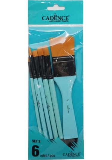 Yağlı Ve Akrilik Boya Fırçası 6'lı Karışık Fırça Seti 6'lı