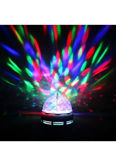 360 Derece Dönen Disko Tarzı Renkli Dekoratif Disco Lamba Diğer