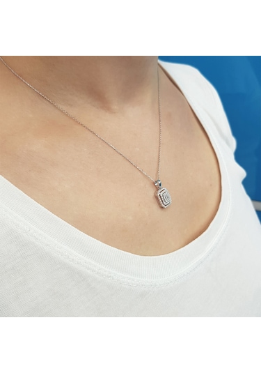 Lova 0.39 Karat Baget Pırlanta Kolye - 2020010