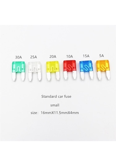 60 Adet Otomobil Küçük Takılabilir Sigorta Araba Sigortası 5a-30a 30