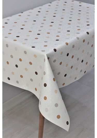 Astarlı Silinebilir Pvc Muşamba Masa Örtüsü 514puanlı - 1035-3a-kahverengi