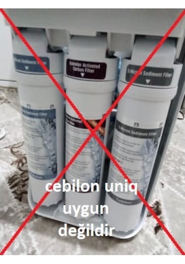 Filtre Dünyası Ihlas Aura Cebilon Su Arıtma Filtresi Takım 5Li Set Çift Karbonlu