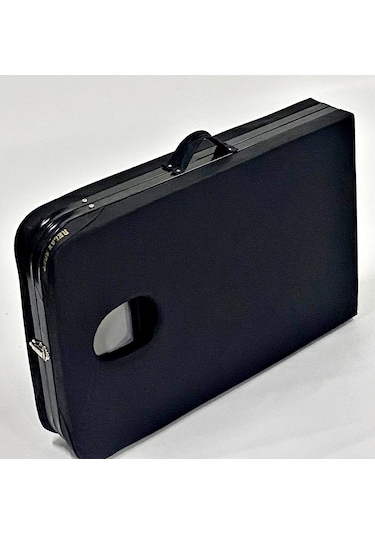 Çanta Tipi Masaj Yatağı Masası Katlanabilir Siyah