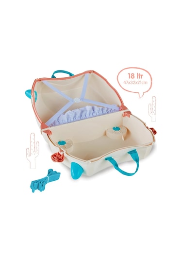 Trunki Çocuk Bavulu - Lama Lola Çok Renkli