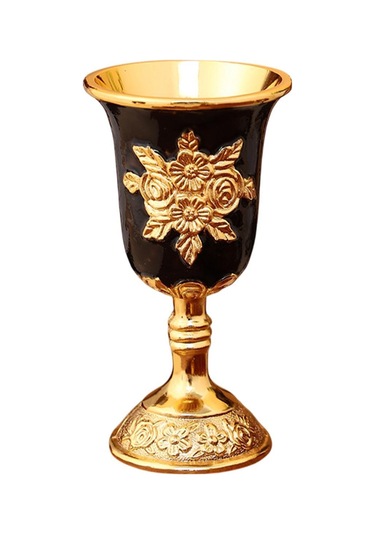 Homyl Avrupa Kadeh Mini Yaratıcı Vintage Şarap Kadehi Siyah Siyah