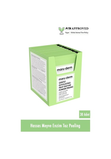 Aha Meyve Enzim Hassas Toz Peeling 60 Gr Azelaic Acid 0,8% + Lactic Acid 1% + Malic Acid 0.5%